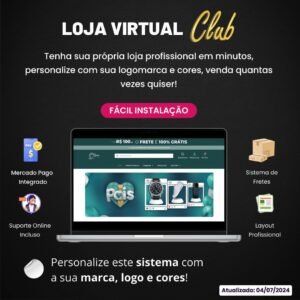 Loja Virtual Club – Script para Site de Loja Online Completo Responsivo 2024