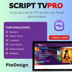 Script para Site Pronto de IPTV – TVPRO 1.0