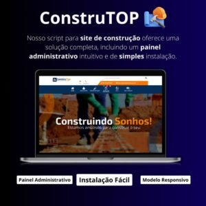 Script de Site de Construção com Painel Administrativo: Simples Instalação, Controle Total 2024
